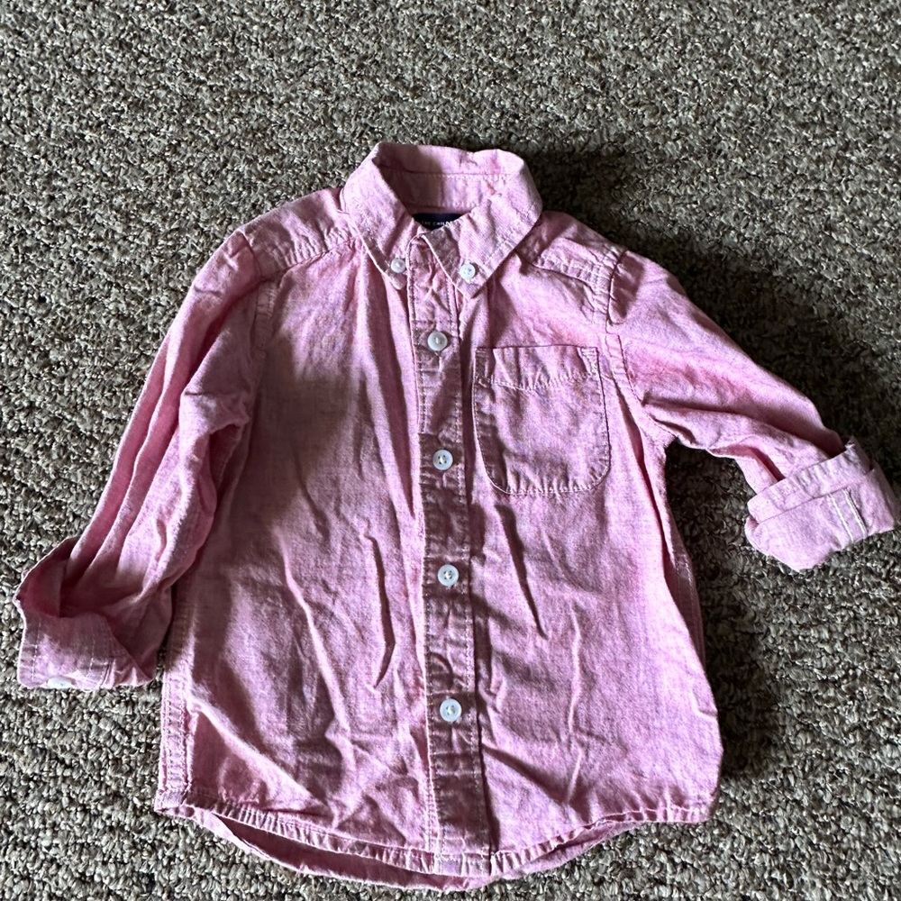 Children’s place 2 T long sleeve button down light pink